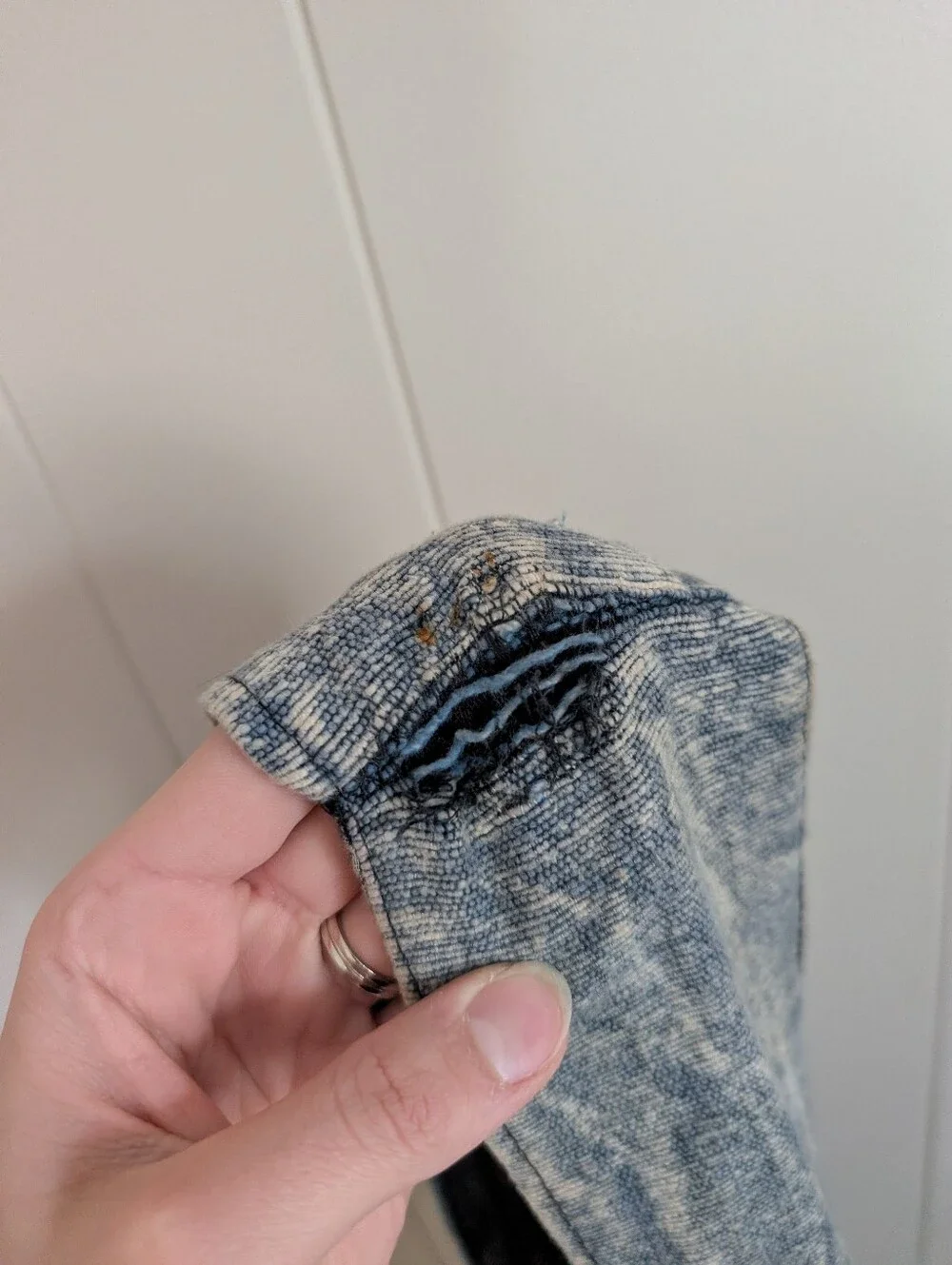 Y2K Bohemian-Style Washed Denim Patchwork Sling Bag